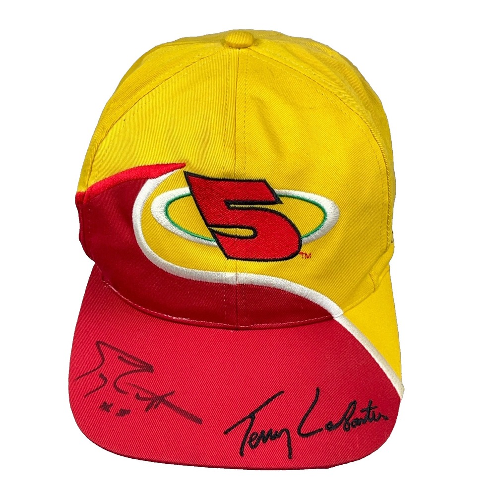 Vintage Terry Labonte Snapback Hat Cap Kellogs Corn Flakes Signed Autograph 90s